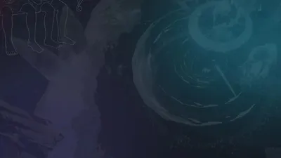 Constellation-style line art and a dream vortex forming the background art of Shape of Dreams